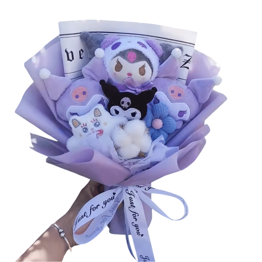 35cm Anime Sanrio Kuromi Plush Toy Bouquet 35cm Anime Sanrio Kuromi Plush Toy Bouquet