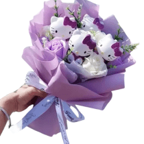 30cm Cartoon Sanrio Hello Kitty Plush Stuffed Bouquet