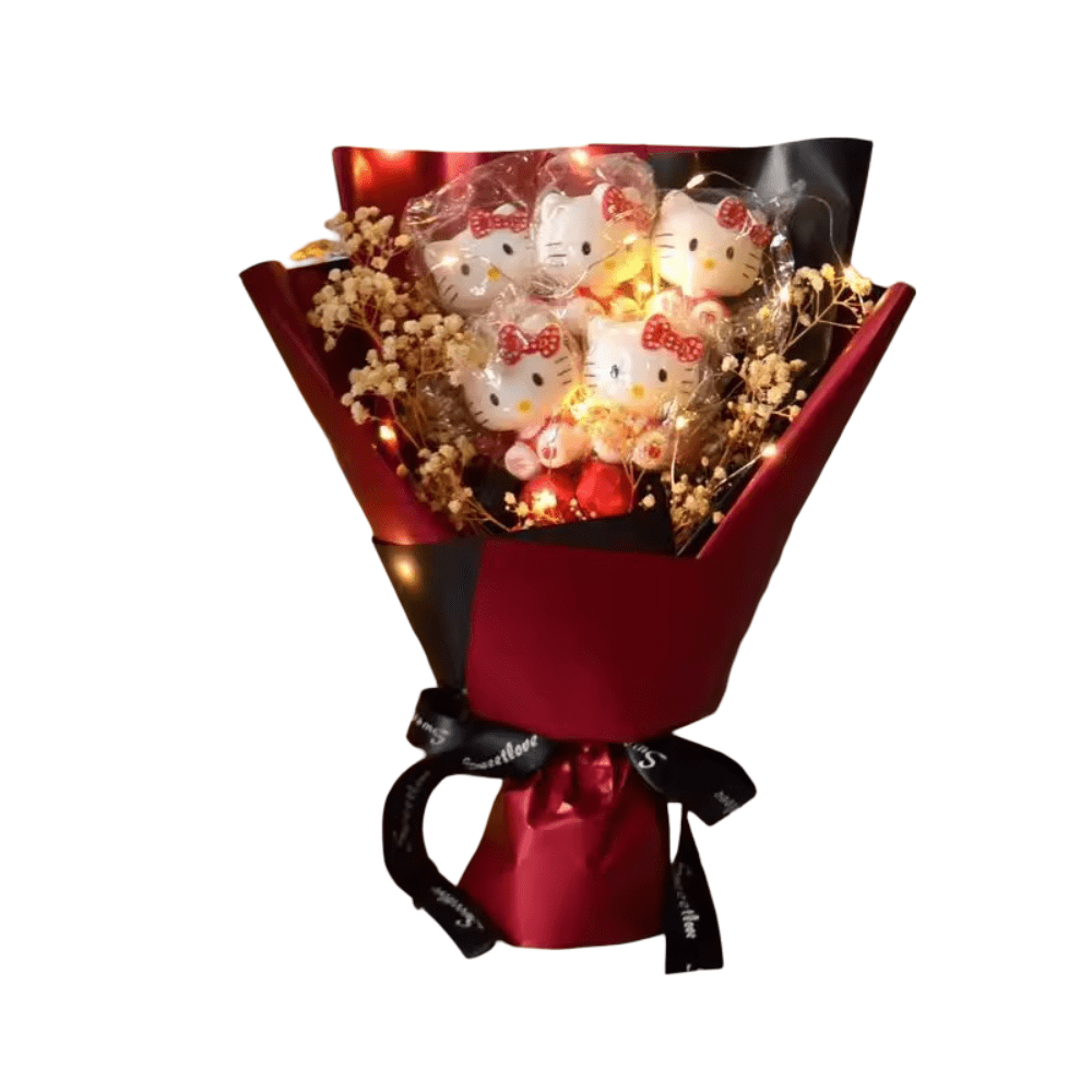 Sanrio Cartoon Hello Kitty Led Light Plush Bouquet Sanrio Cartoon Hello Kitty Led Light Plush Bouquet