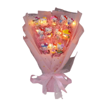 Cartoon Sanrio Character Led Light Plush Bouquet