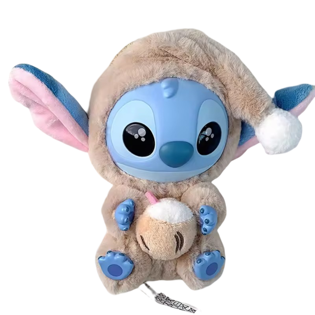 Stitch Eat Something Before Sleep Series Coconut Juice Soft Plush Keychain Stitch Eat Something Before Sleep Series Coconut Juice Soft Plush Keychain