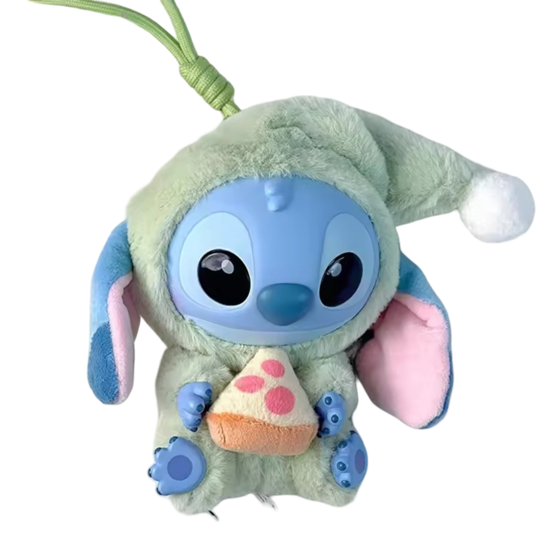 Stitch Eat Something Before Sleep Series Have Another Meal Soft Plush Keychain Stitch Eat Something Before Sleep Series Have Another Meal Soft Plush Keychain
