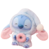 Stitch Eat Something Before Sleep Series Doughnut Plush Keychain