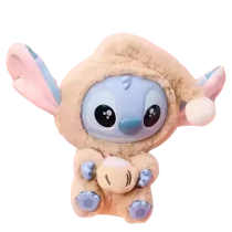 Stitch Eat Something Before Sleep Series Coconut Plush Keychain