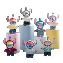 7Pcs Stitch Handmade GenZ Street Series Vinyl Keychain