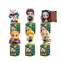 6Pcs Anime Demon Slayer Toy With Open Blind Box