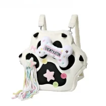 Cow Paws Plush Shoulder Bag