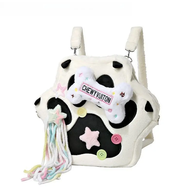 Cow Paws Plush Shoulder Bag Cow Paws Plush Shoulder Bag