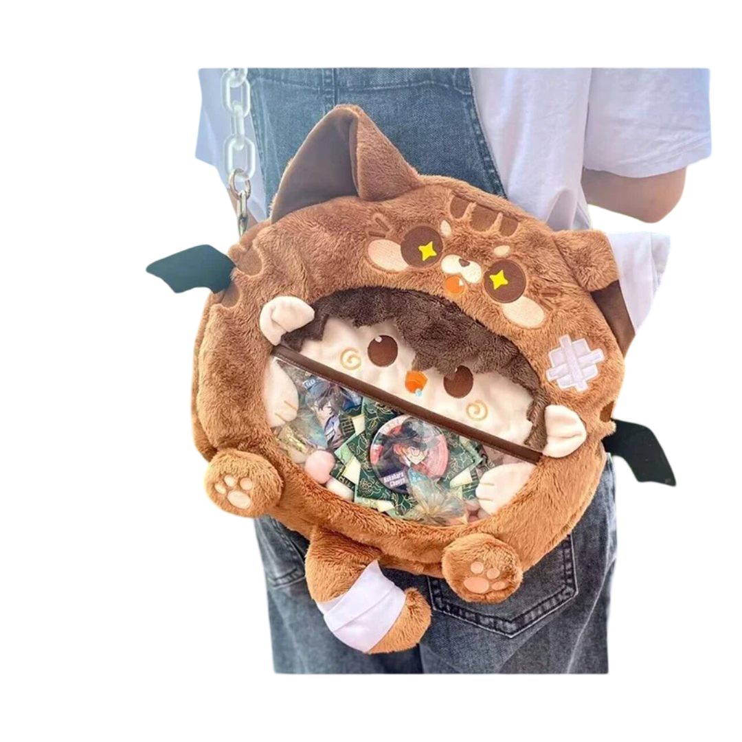 Anime Bungo Stray Dogs Dazai Osamu Plush Backpack Anime Bungo Stray Dogs Dazai Osamu Plush Backpack