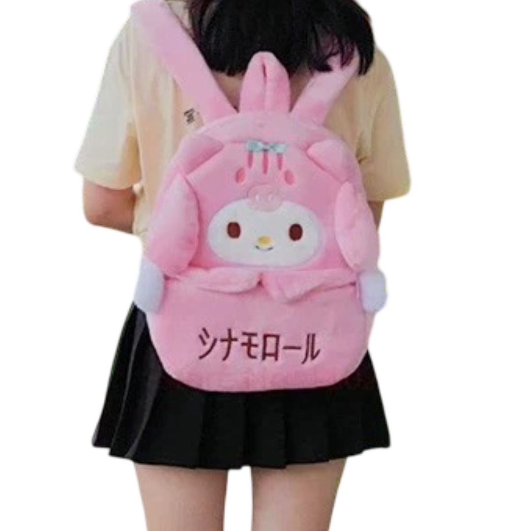 Sanrio Cartoon My Melody Soft Plush Schoolbag