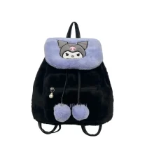 Cartoon Sanrio Kuromi Soft Plush Backpack