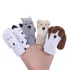 5Pcs Animal Dog Soft Plush Toy Finger Puppet