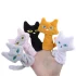 5Pcs Animal Cat Soft Plush Toy Finger Puppet