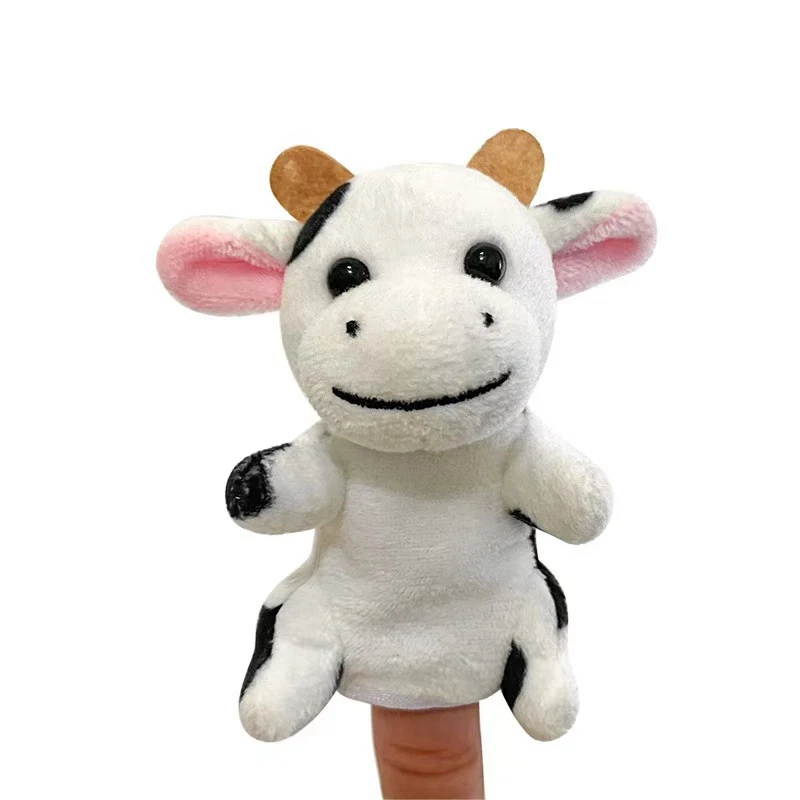 Animal Cow Soft Plush Toy Hand Finger Puppet Animal Cow Soft Plush Toy Hand Finger Puppet