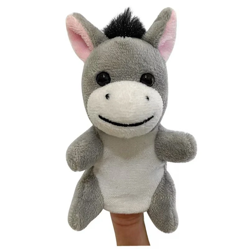 Animal Donkey Soft Plush Toy Hand Finger Puppet Animal Donkey Soft Plush Toy Hand Finger Puppet