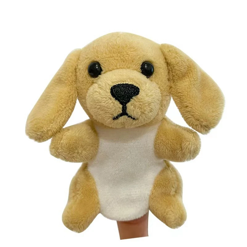 Animal Dog Soft Plush Toy Hand Finger Puppet Animal Dog Soft Plush Toy Hand Finger Puppet