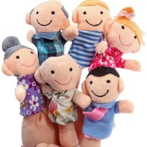 6Pcs Family Set Plush Toy Finger Puppet