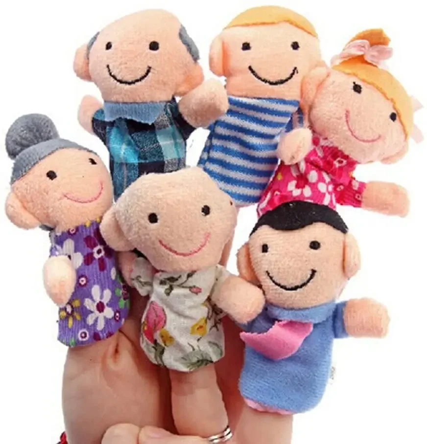 6Pcs Family Set Plush Toy Finger Puppet 6Pcs Family Set Plush Toy Finger Puppet