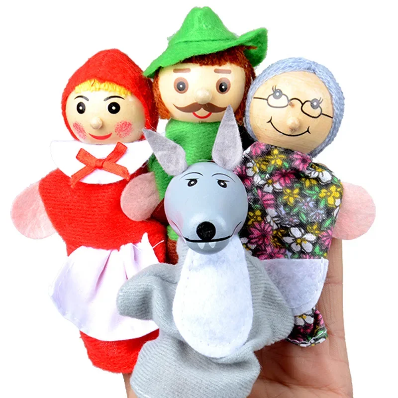 4Pcs Family Set Soft Plush Toy Finger Puppet 4Pcs Family Set Soft Plush Toy Finger Puppet