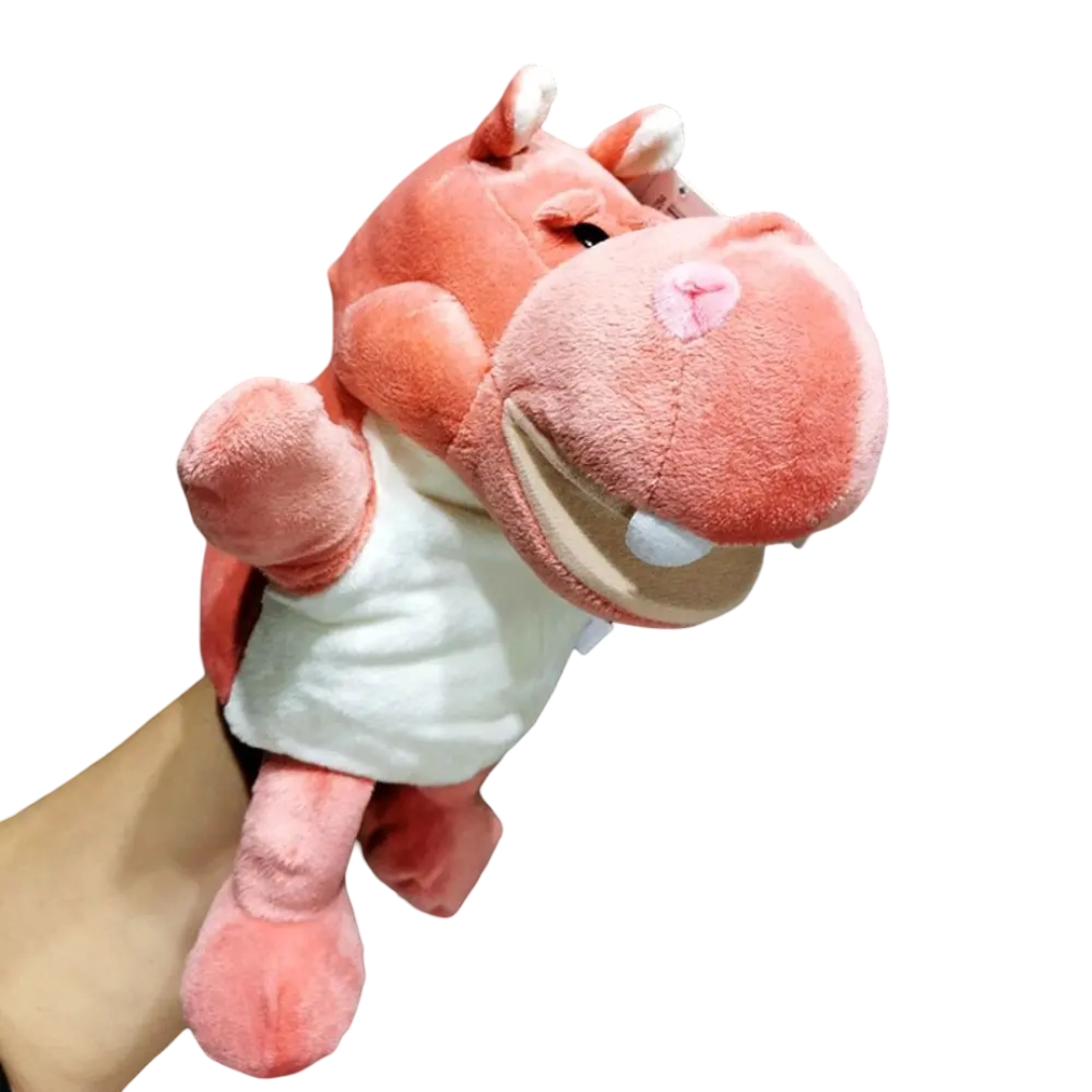 Hippopotamus Hand Puppet Soft Plush Toy 