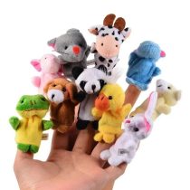 10Pcs Animal Family Plush Toy Finger Puppet