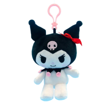 13cm Sanrio Cartoon Kuromi Stuffed Plush Keychain