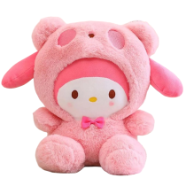 Cartoon Sanrio My Melody Turn Into Panda Plush Toy