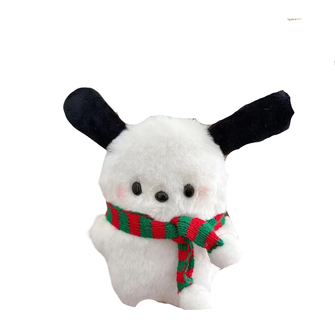 Christmas Pochacco Plush Keychain