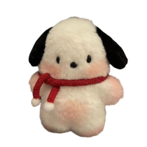 Scarf Pochacco Plush Keychain