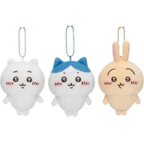 3Pcs Cartoon Chiikawa Plush Keychain