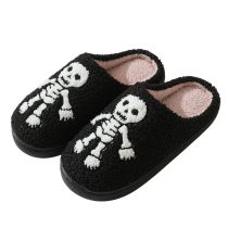 Halloween Skeleton Plush Shoes