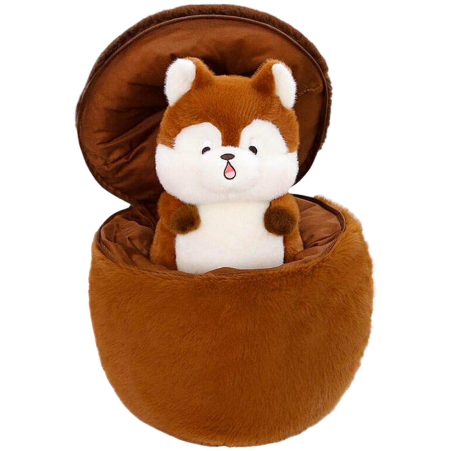 Taiyaki Squirrel In Hazelnut Plush Toy