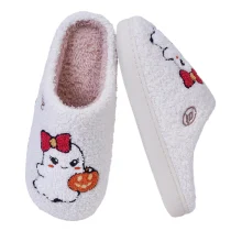 Halloween Ghost Pumpkin Plush Slippers