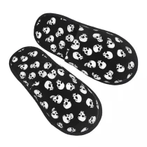 Halloween Skull Pattern Plush Soft Warm Shoes