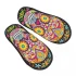 Day Of The Dead Sugar Skull Plush Slippers