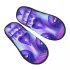 Halloween Women Print Purple Plush Slippers