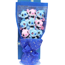 Stitch And Angel Anime Plush Bouquet