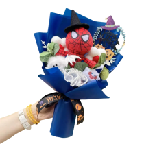 Halloween Super Hero Spider Man Plush Bouquet