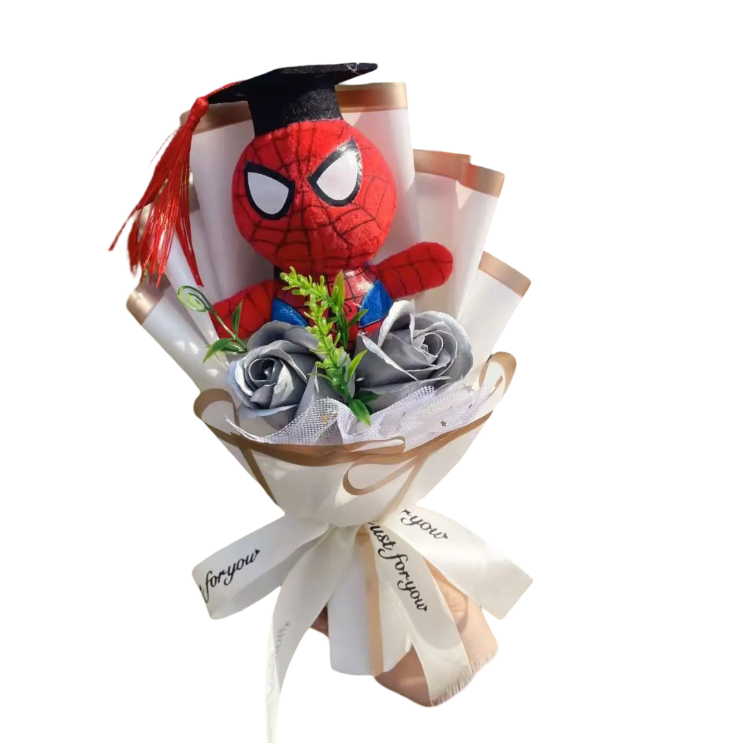 Spider-Man Graduation Plush Bouquet Spider-Man Graduation Plush Bouquet