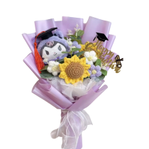 Kuromi Anime Graduation Plush Bouquet