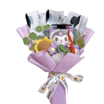 Anime Kuromi Graduation Soft Plush Bouquet