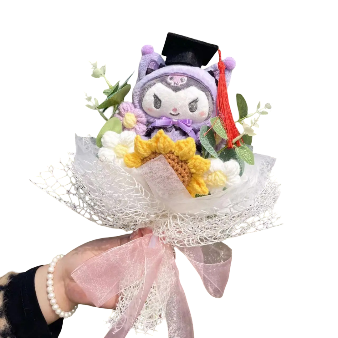 Anime Kuromi Graduation Plush Bouquet