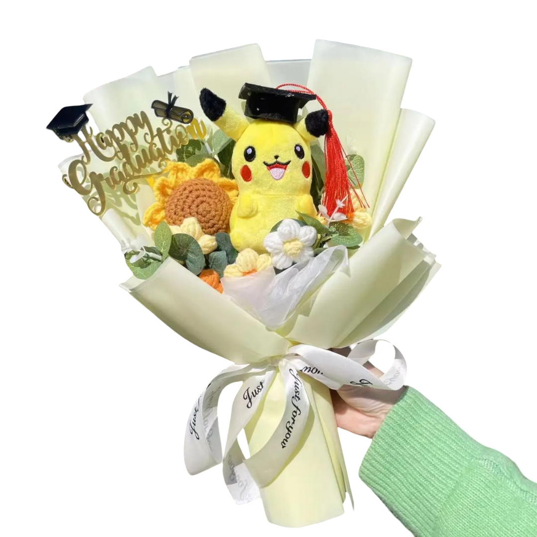 Pokémon Pikachu Graduation Plush Bouquet Pokémon Pikachu Graduation Plush Bouquet