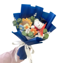 Anime Teddy Bear Graduation Stuffed Plush Bouquet
