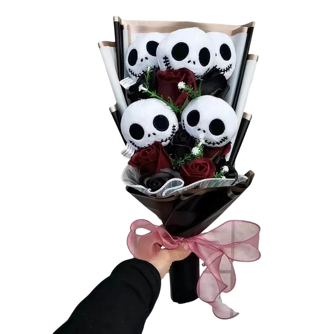 Halloween The Nightmare Before Christmas Jack Skellington Soft Plush Bouquet Halloween The Nightmare Before Christmas Jack Skellington Soft Plush Bouquet