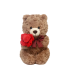 Teddy Bear With Rose Plush Toy