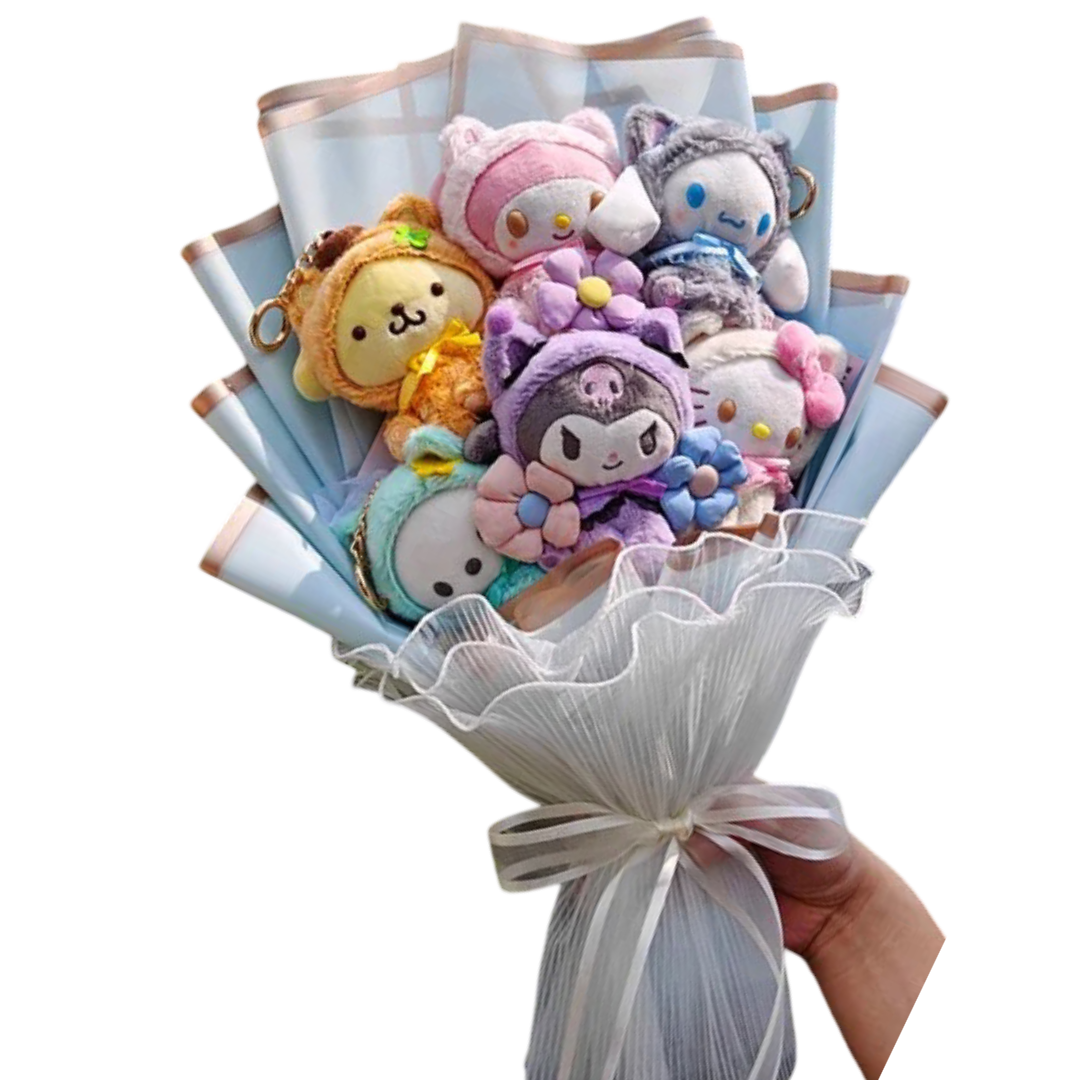 Sanrio Cartoon Character Turn Into Panda Plush Bouquet Sanrio Cartoon Character Turn Into Panda Plush Bouquet