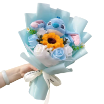 Stitch With Flower Soft Plush Bouquet