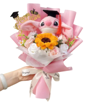 Angel Graduation Soft Stuffed Plush Bouquet