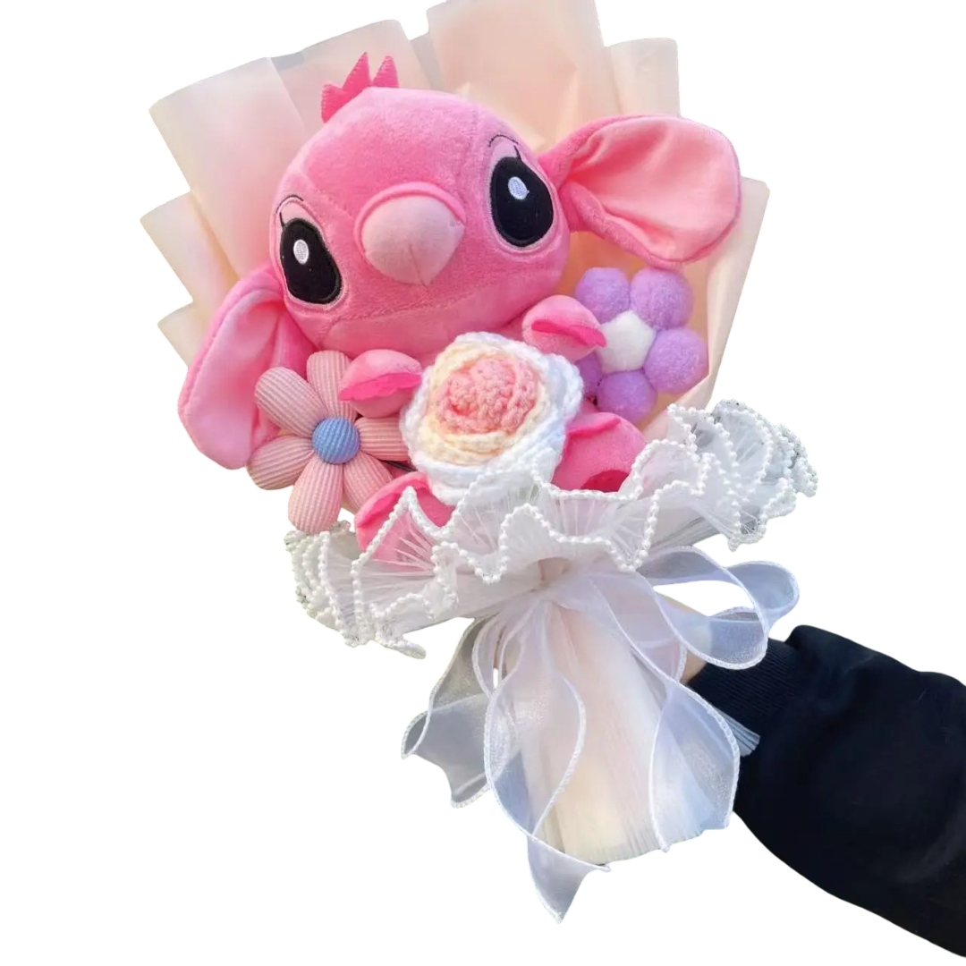 Angel With Flower Soft Stuffed Plush Bouquet Angel With Flower Soft Stuffed Plush Bouquet